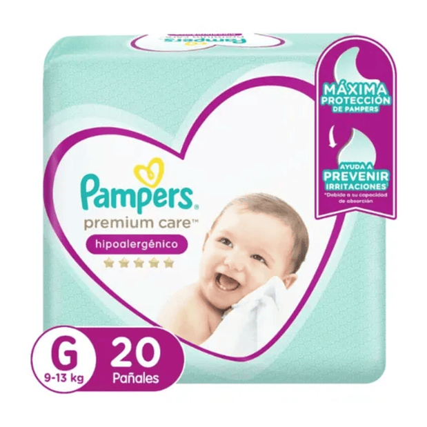 PAÑAL PAMPERS PREMIUM CARE - G 1