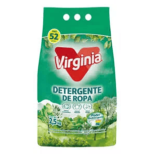 DETERGENTE VIRGINIA POLVO 2,5KG (6U)