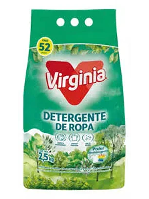 DETERGENTE VIRGINIA POLVO 2,5KG (6U)