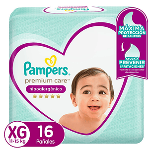 PAÑAL PAMPERS PREMIUM CARE - XG