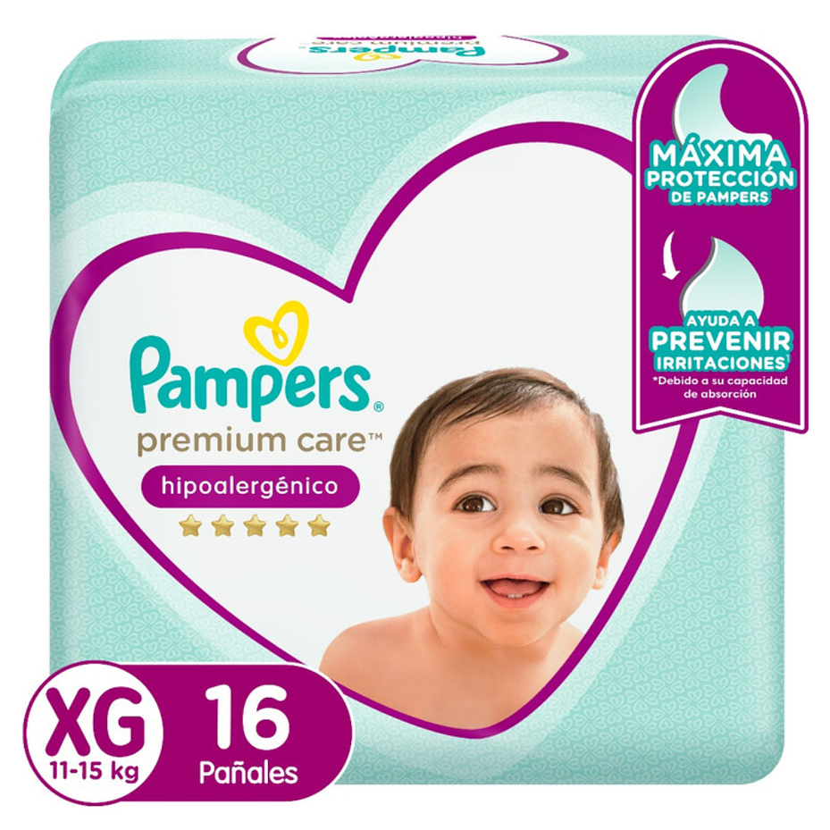 PAÑAL PAMPERS PREMIUM CARE - XG 1