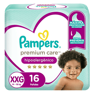 PAÑAL PAMPERS PREMIUM CARE - XXG