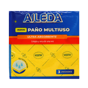 PAÑO AMARILLO ULTRA ABSORBENTE X3 AILEDA (100U)