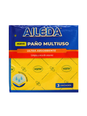 PAÑO AMARILLO ULTRA ABSORBENTE X3 AILEDA (100U)
