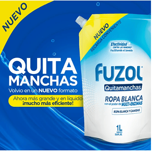 FUZOL QUITAMANCHAS ROPA BLANCA 1L