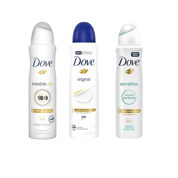 DESODORANTE DOVE MUJER SPRAY VARIEDADES 87G 1