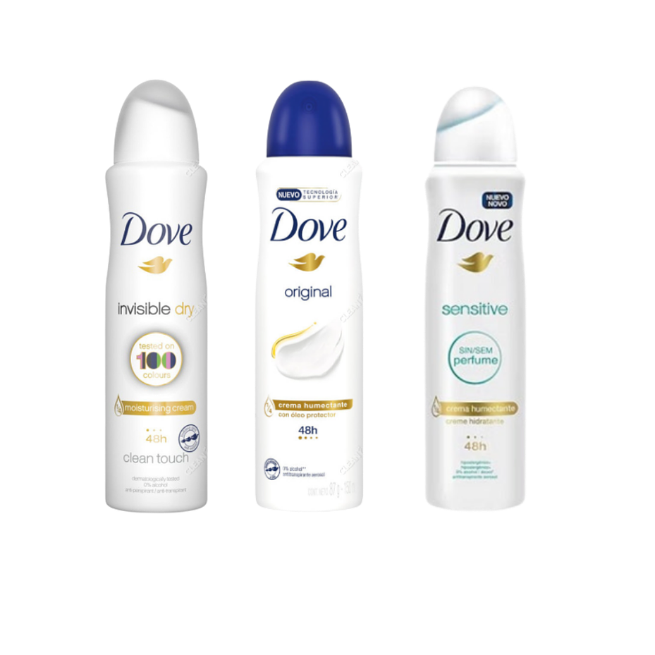 DESODORANTE DOVE MUJER SPRAY VARIEDADES 87G 1