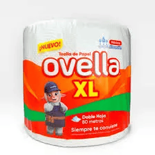 TOALLA OVELLA COCINA XL DOBLE HOJA 80 MTS (PAQUETE)