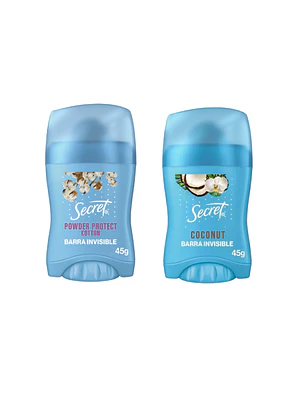 DESODORANTE SECRET BARRA 45G