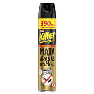 INSECTICIDA KILLER ARAÑAS Y CUCARACHAS 390CC (12U)