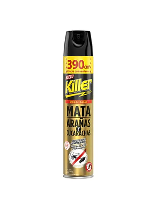 INSECTICIDA KILLER ARAÑAS Y CUCARACHAS 390CC (12U)