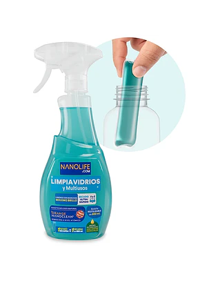 LIMPIAVIDRIOS GATILLO NANOLIFE 500ML (12U)