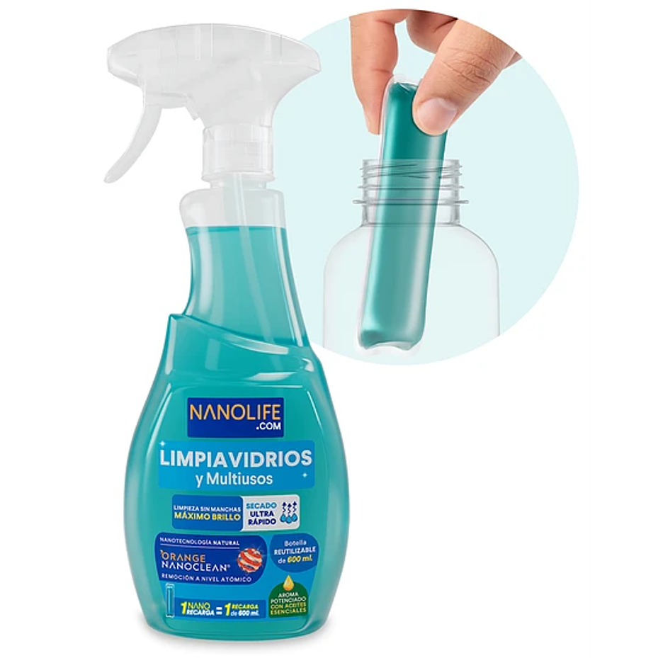 LIMPIAVIDRIOS GATILLO NANOLIFE 500ML (12U) 1