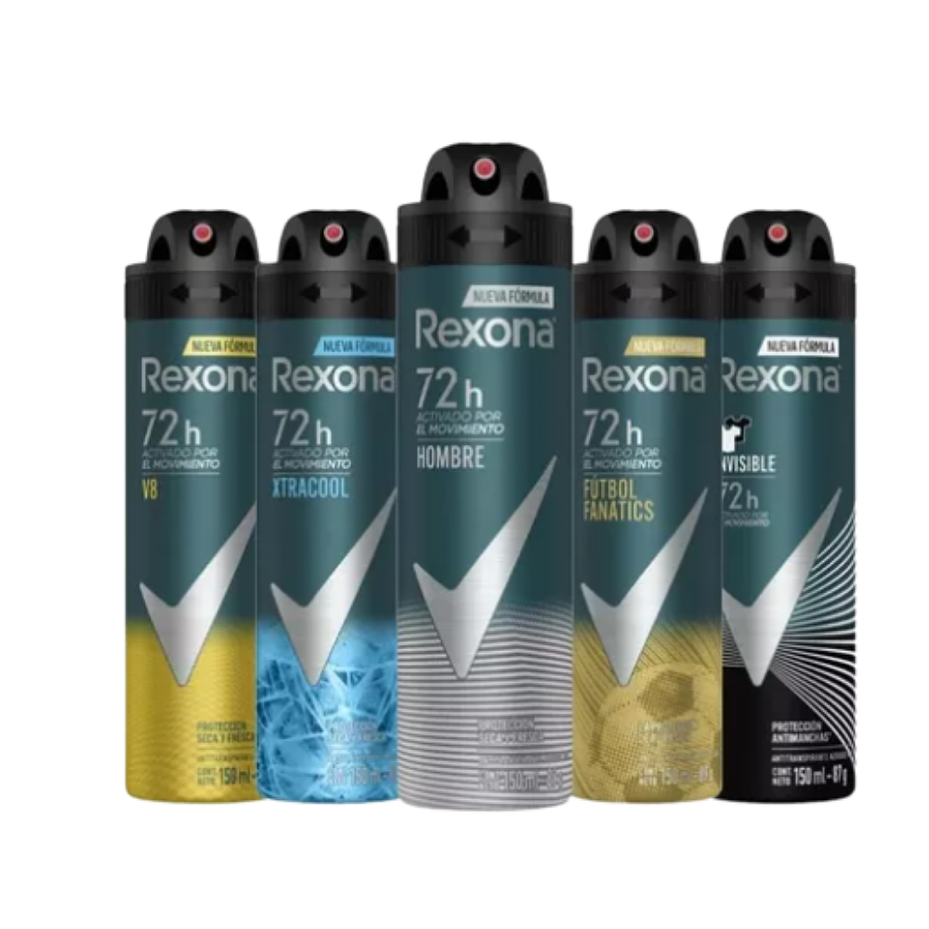 DESODORANTE REXONA HOMBRE SPRAY 150G (12U) 1