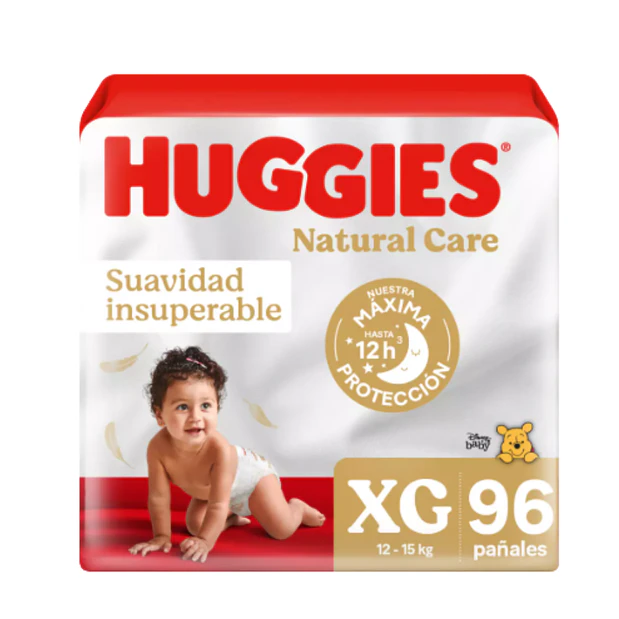 PAÑAL HUGGIES NAT CARE XG (96U) 1