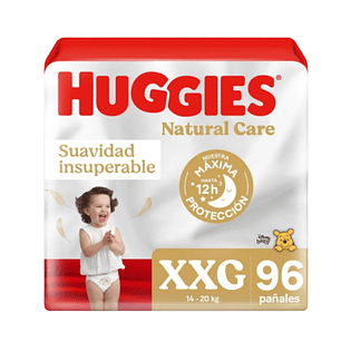 PAÑAL HUGGIES NAT CARE XXG (96U)