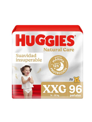 PAÑAL HUGGIES NAT CARE XXG (96U)