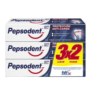 PEPSODENT PACK 3 ANTI CARIES (18U)