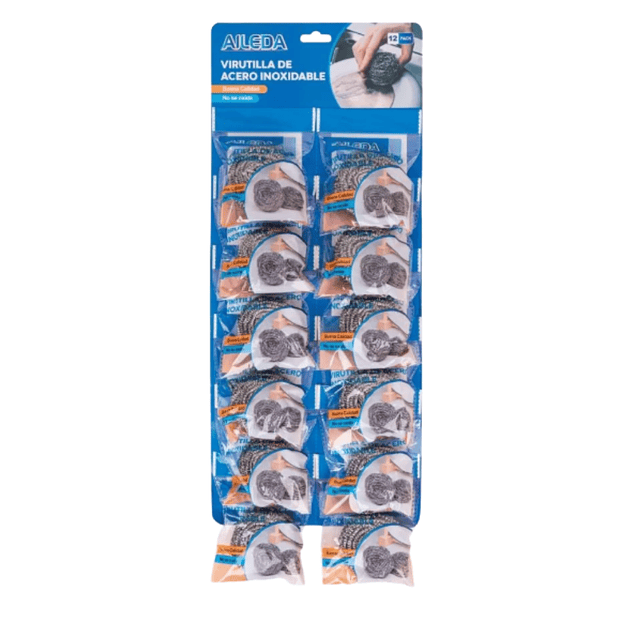 VIRUTILLA ACERO INOX TIRA 12 AILEDA 1