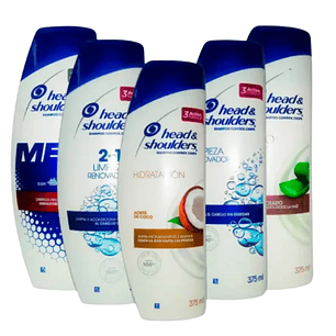 SHAMPOO HEAD SHOULDERS 375 ml (12U)