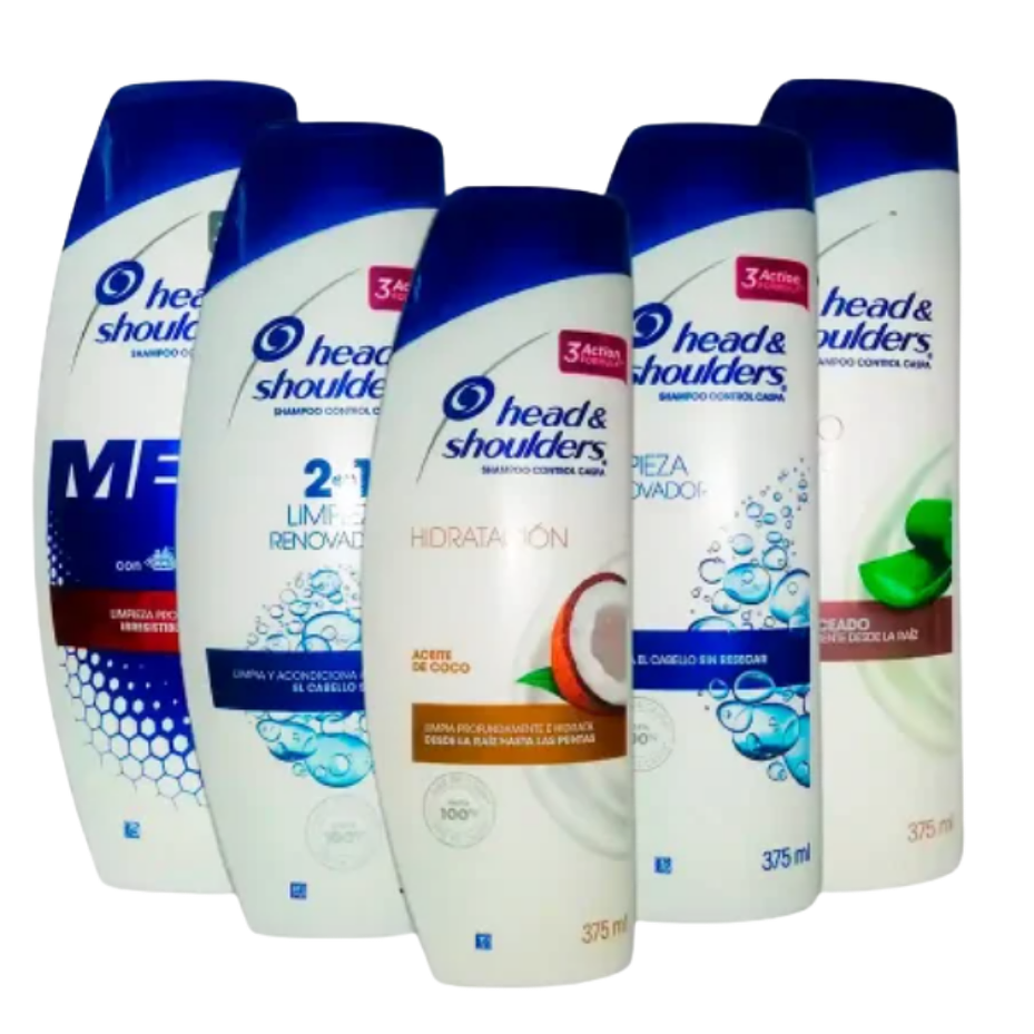 SHAMPOO HEAD SHOULDERS 375 ml (12U) 1