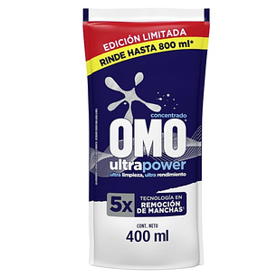 OMO CONCENTRADO ULTRA POWER 400ML (15U)