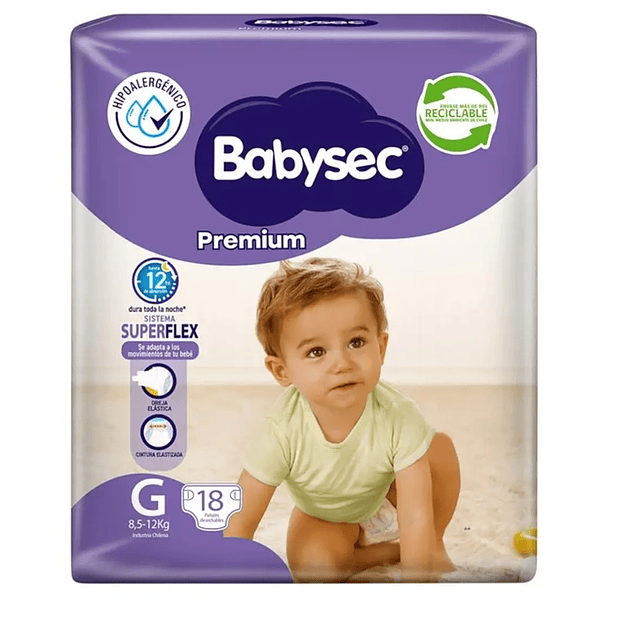 PAÑAL BABYSEC PREMIUM G (18U) 1
