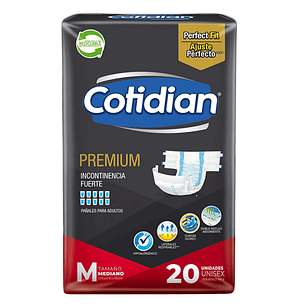 PAÑAL ADULTO COTIDIAN PREMIUM M X20 