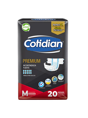 PAÑAL ADULTO COTIDIAN PREMIUM M X20 
