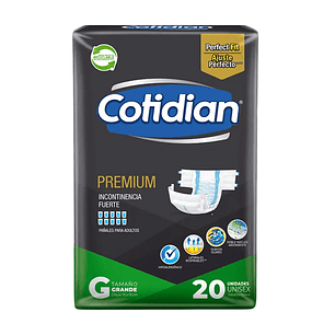 PAÑAL ADULTO COTIDIAN PREMIUM G X20 