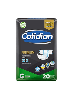 PAÑAL ADULTO COTIDIAN PREMIUM G X20 