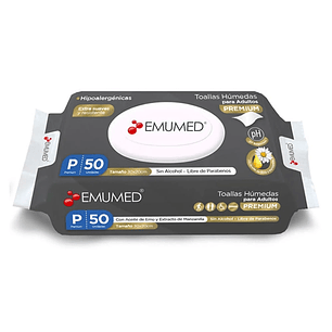 TOALLA HUMEDA ADULTO EMUMED X50 