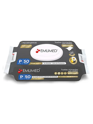 TOALLA HUMEDA ADULTO EMUMED X50 