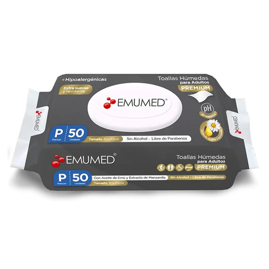 TOALLA HUMEDA ADULTO EMUMED X50  1