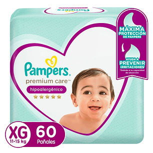 PAÑAL PAMPERS PREMIUM CARE XG x60