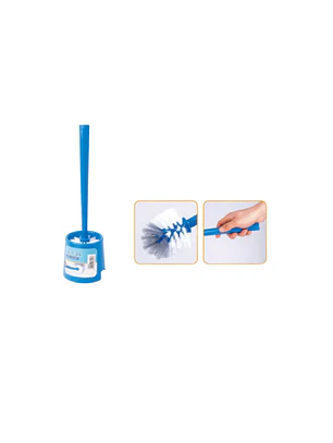 CEPILLO PLASTICO INODORO CON BASE PROTECTORA