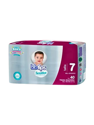 PAÑAL BBTIPS SENSITIVE XXXG ETAPA 7 X40 