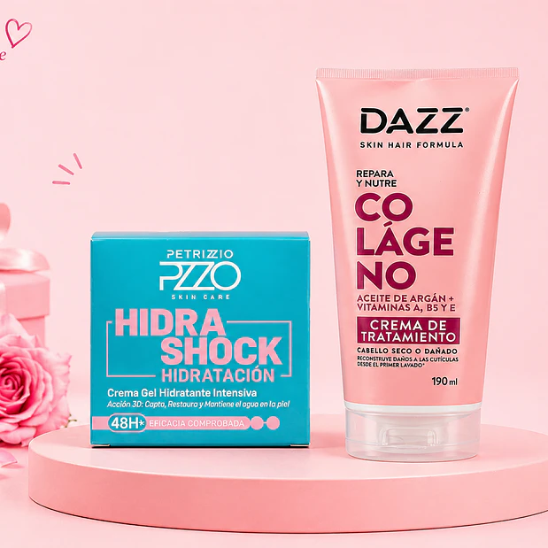 PACK CREMA FACIAL HIDRASHOCK_CREMA COLAGENO DAZZ 1