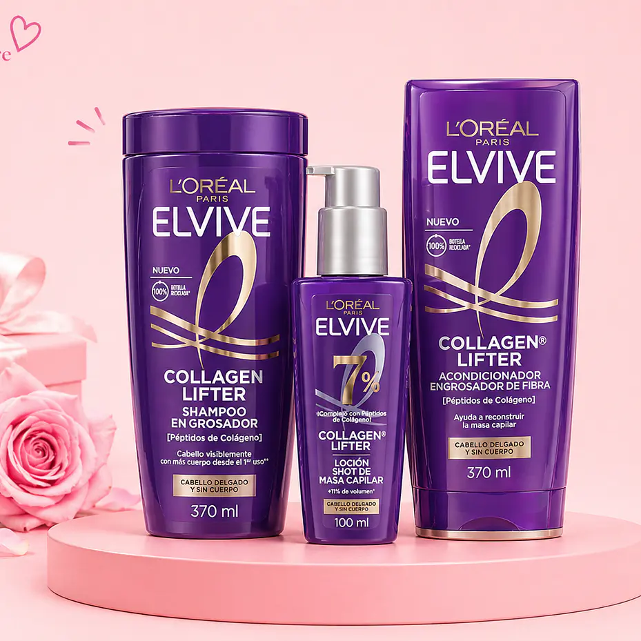PACK SH ELVIVE_AC ELVIVE_SERUM CAPILAR COLAGENO ELVIVE 1