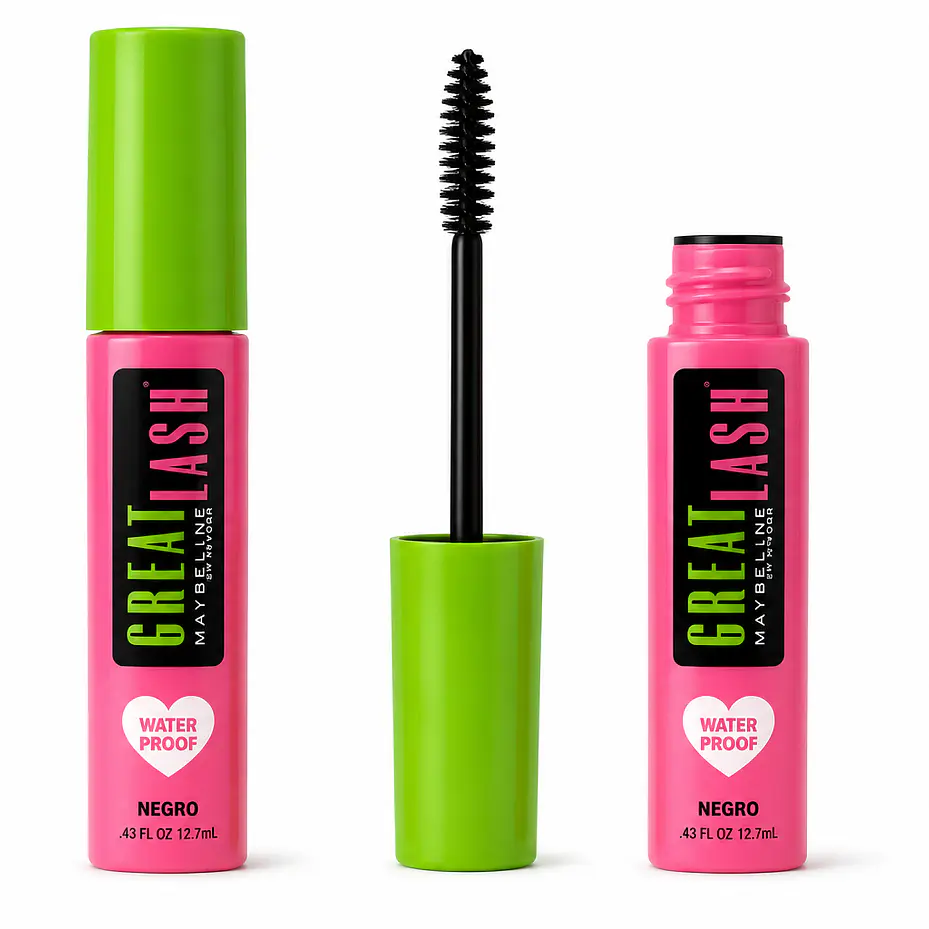 MASCARA DE PESTAÑAS GREATLASH WTP NEGRO MAYBELLINE 1