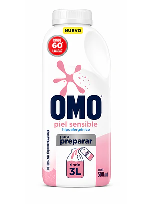 DETERGENTE LIQUIDO OMO DT PARA DILUIR PIEL SENSIBLE 500 ML 