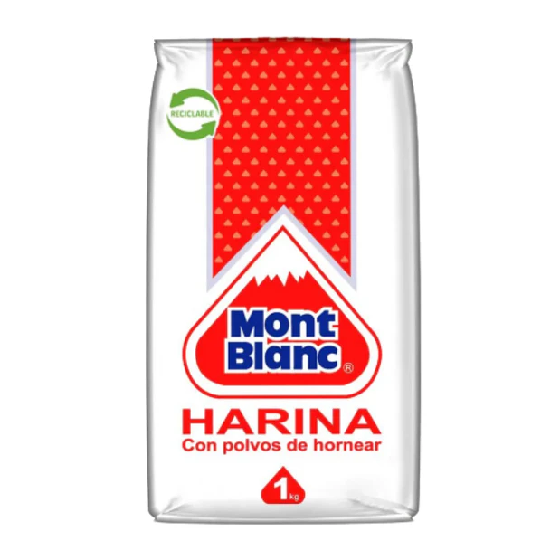 HARINA MONT BLANC CON POLVO 1K (12U) 1