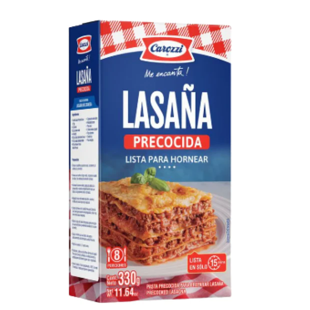 LASAÑA PRECOCIDA CAROZZI 330G  1