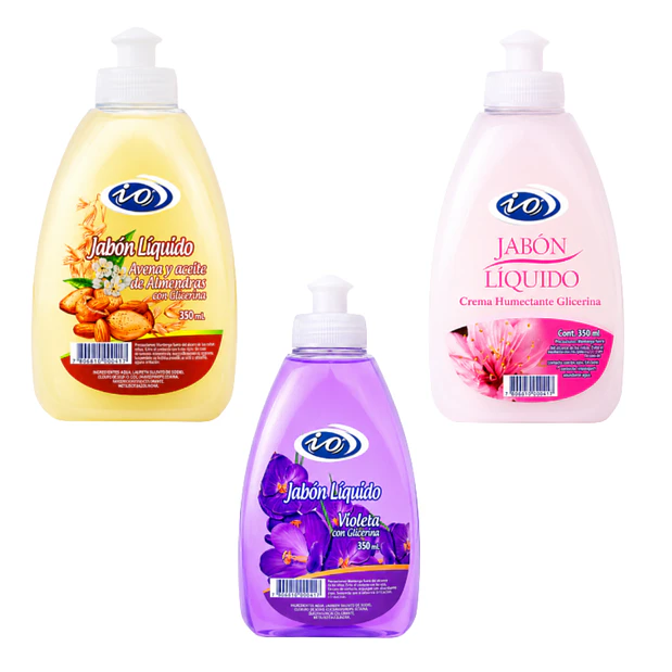 JABON LIQUIDO IO 350 ML  1