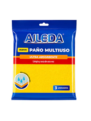 PAÑO AMARILLO ULTRA ABSORBENTE X3 AILEDA (100U)