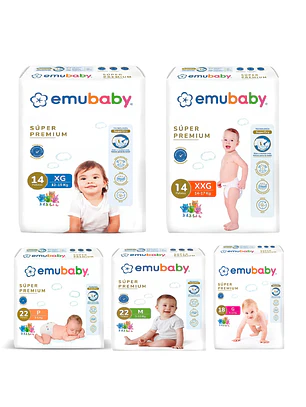Pañal Emubaby Super Premium - Todas las Tallas