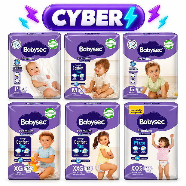 Pañales Babysec Premium – Todas las tallas 9