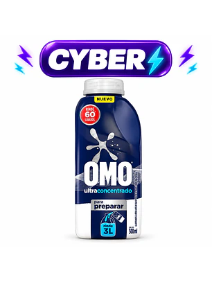 Detergente líquido Omo DT para diluir clásico 500ml