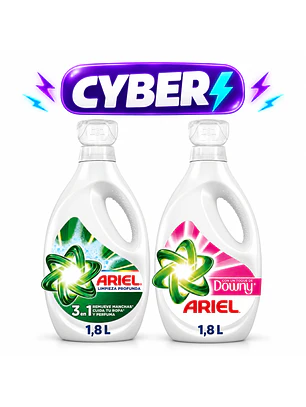 Detergente líquido Ariel concentrado 1,8l