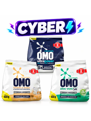 DETERGENTE EN POLVO OMO MATIC 400GM